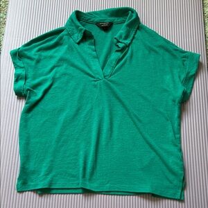 Banana Republic linen blend polo